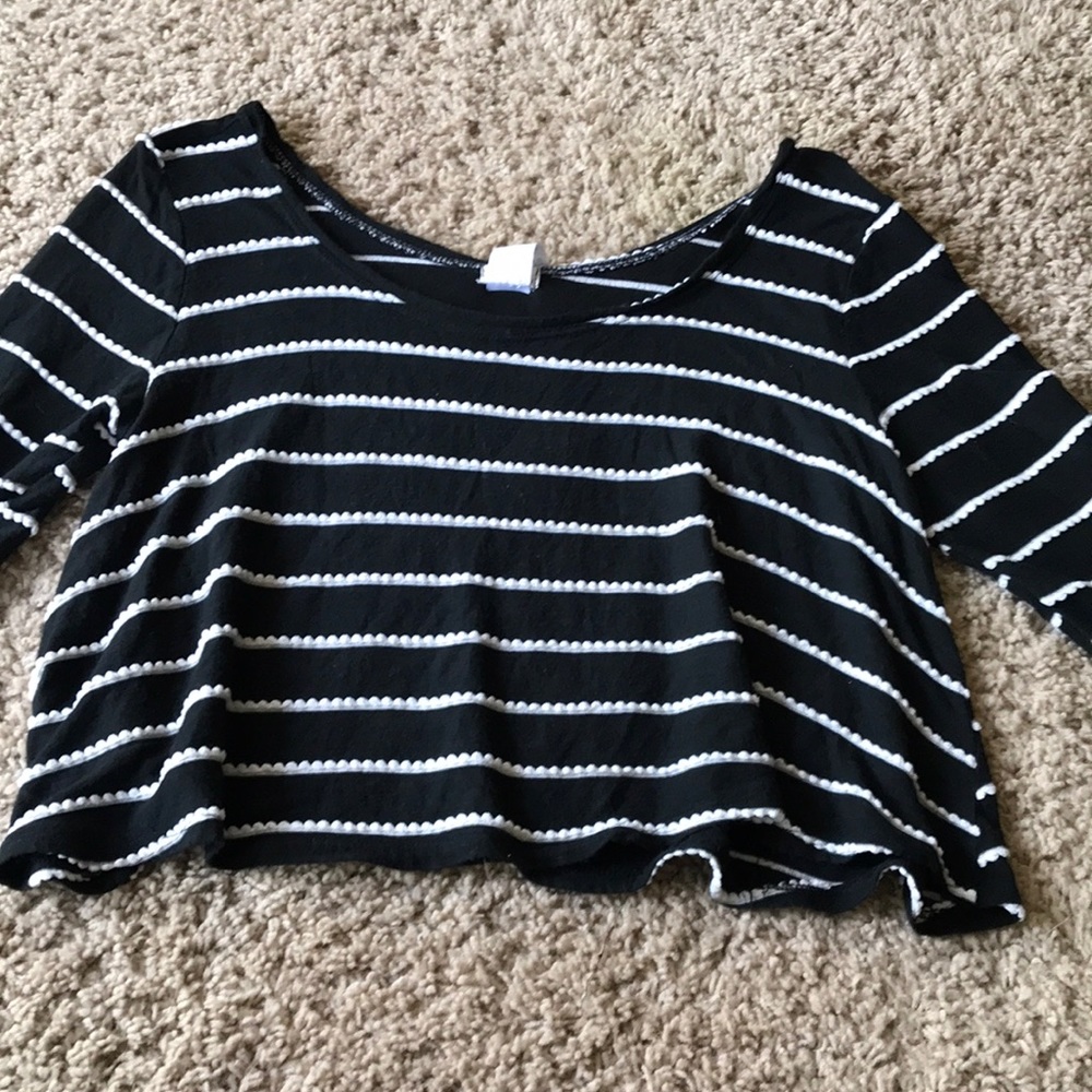 Striped crop top